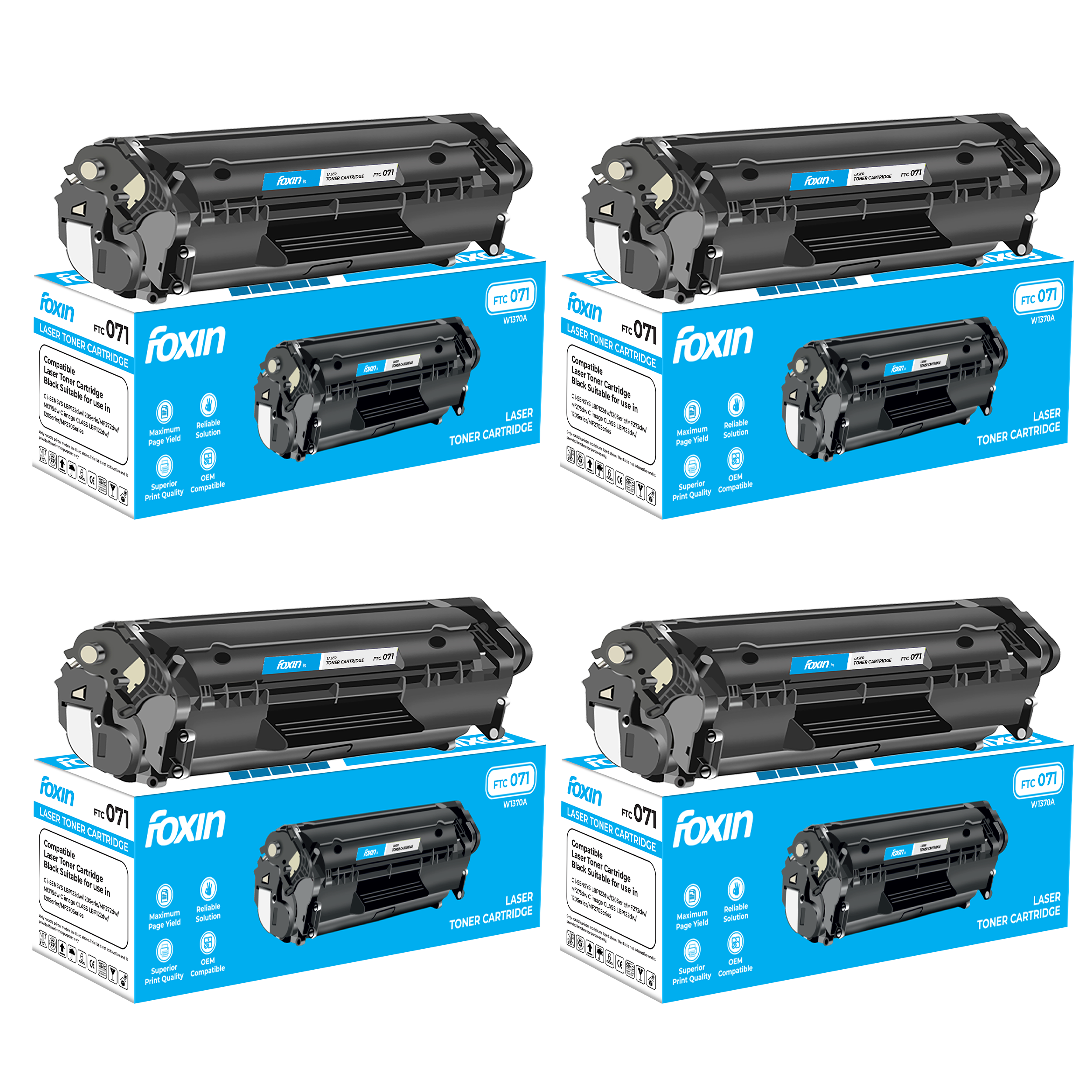 FTC 071 Toner Cartridge - Set of 4