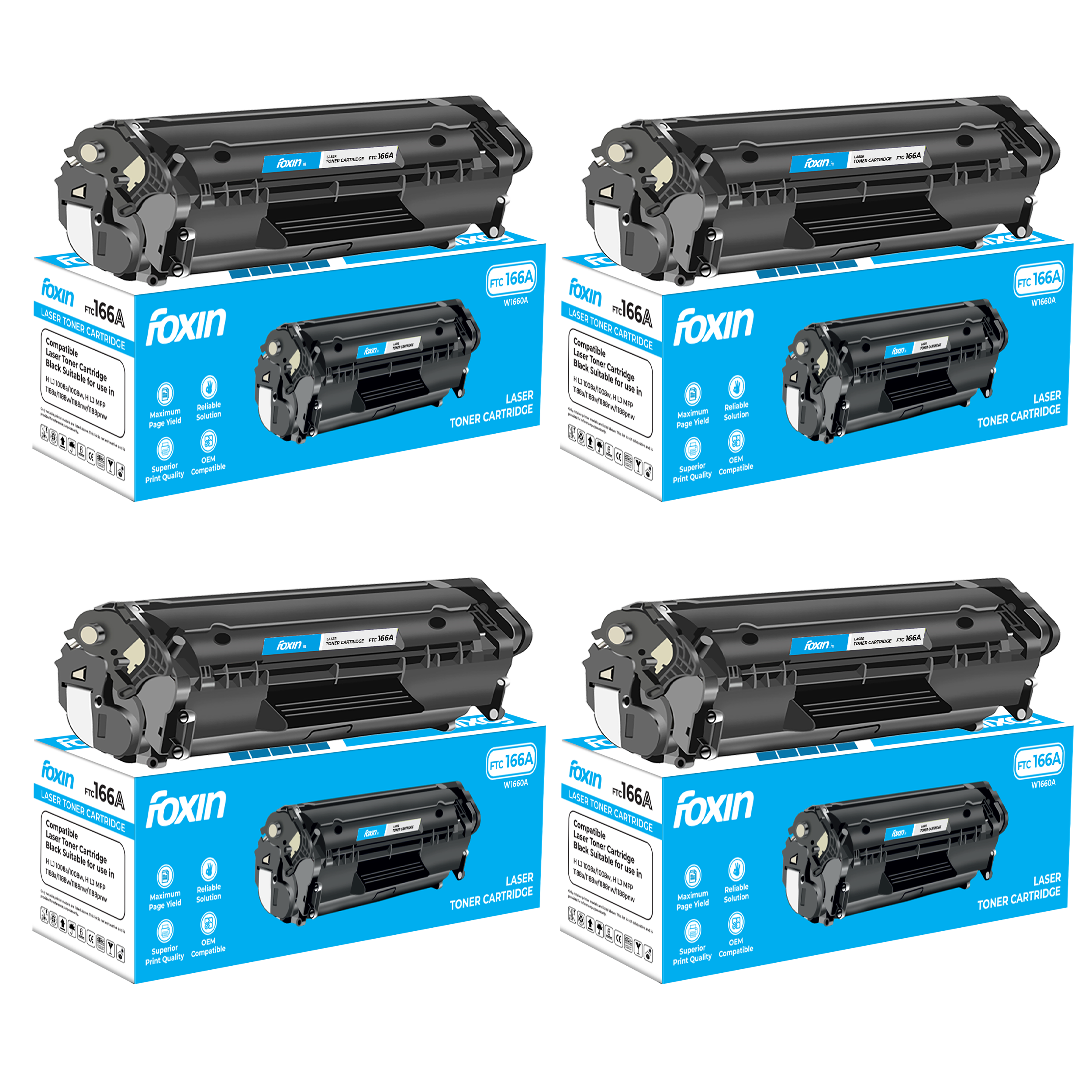 FTC 137A Toner Cartridge - Set of 4
