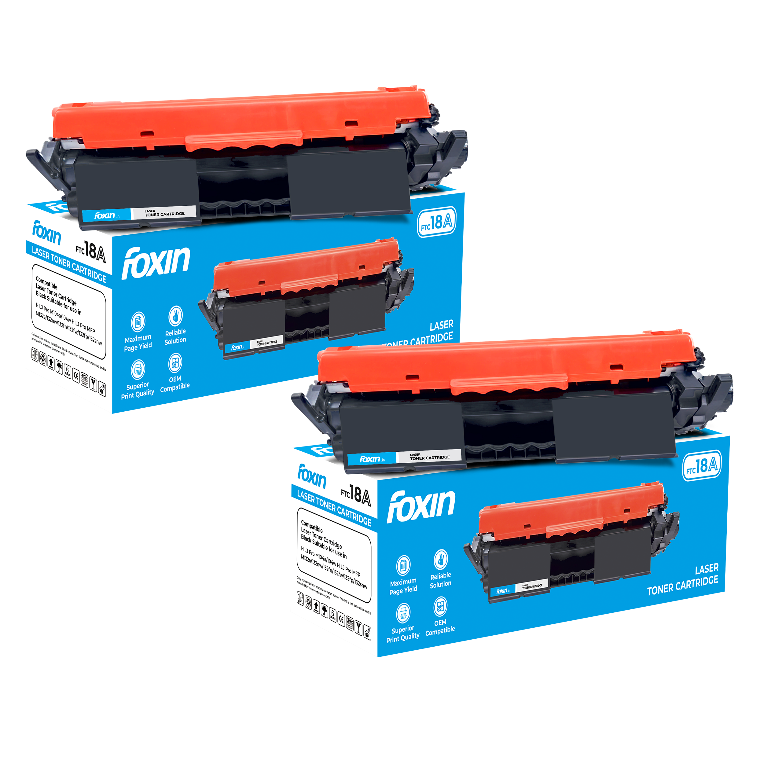 FTC 18A Toner Cartridge - Set of 2