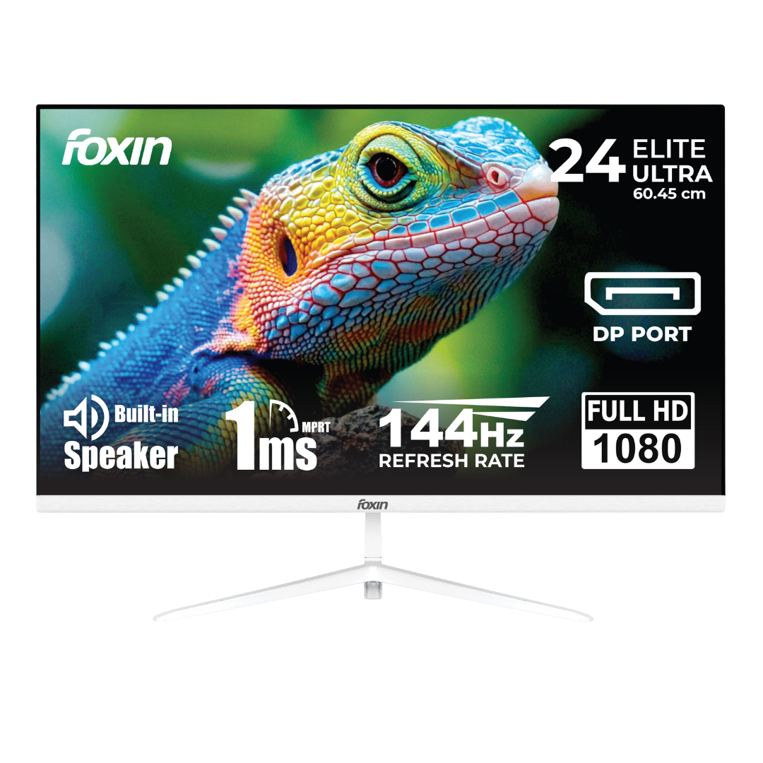 Elite Ultra 24 Inch Full HD Flat LED Monitor - White