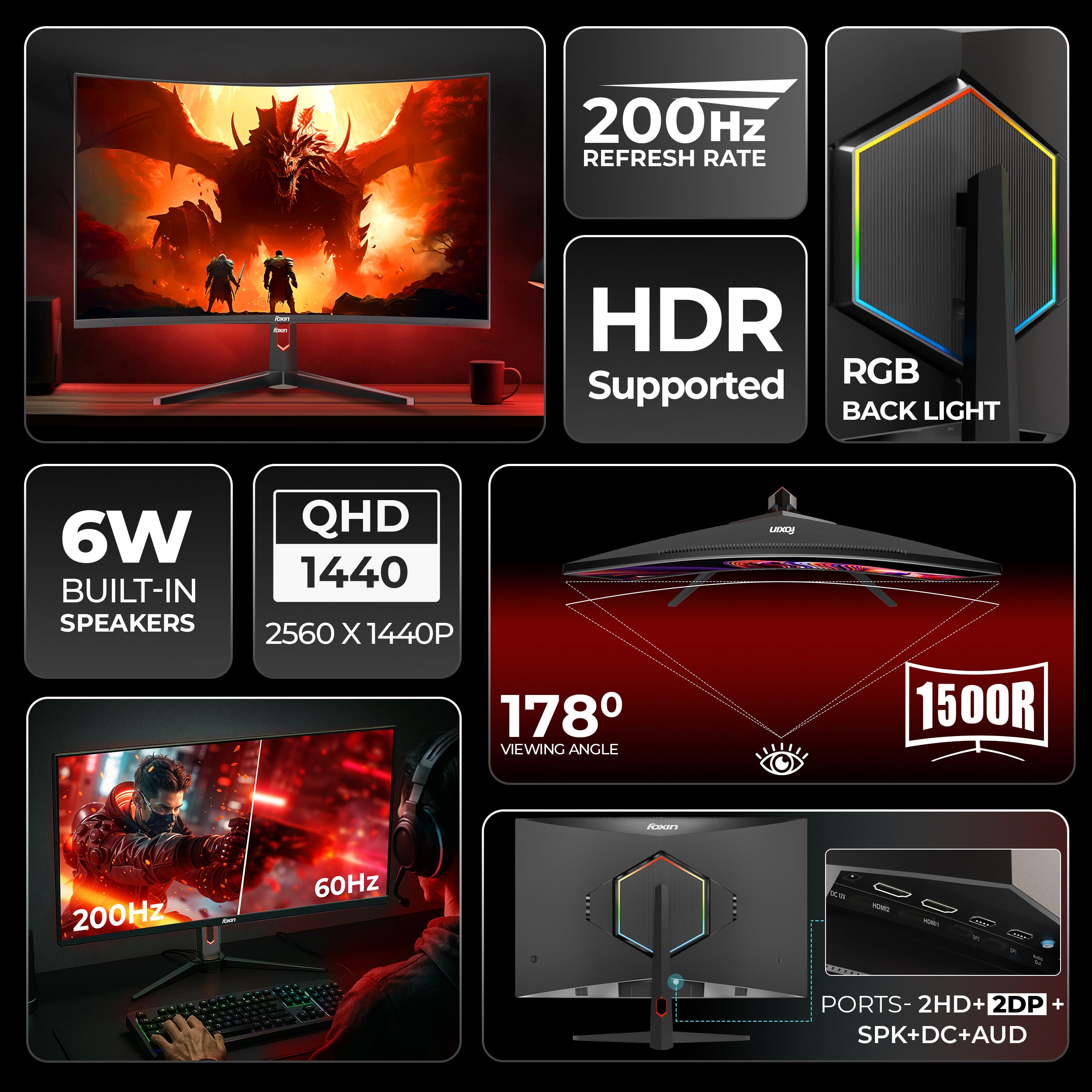 Phantom Pro 27 Inch Curved Monitor
