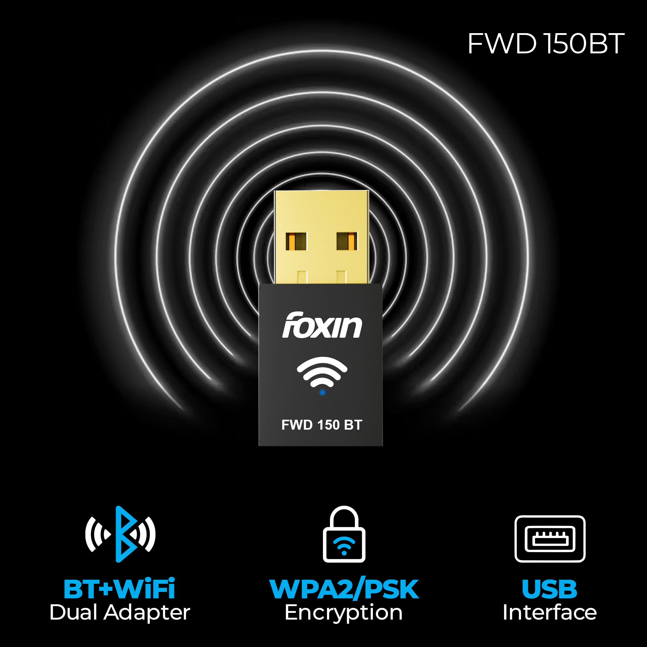 FWD 150 Mbps - Wifi+Bluetooth Adapter