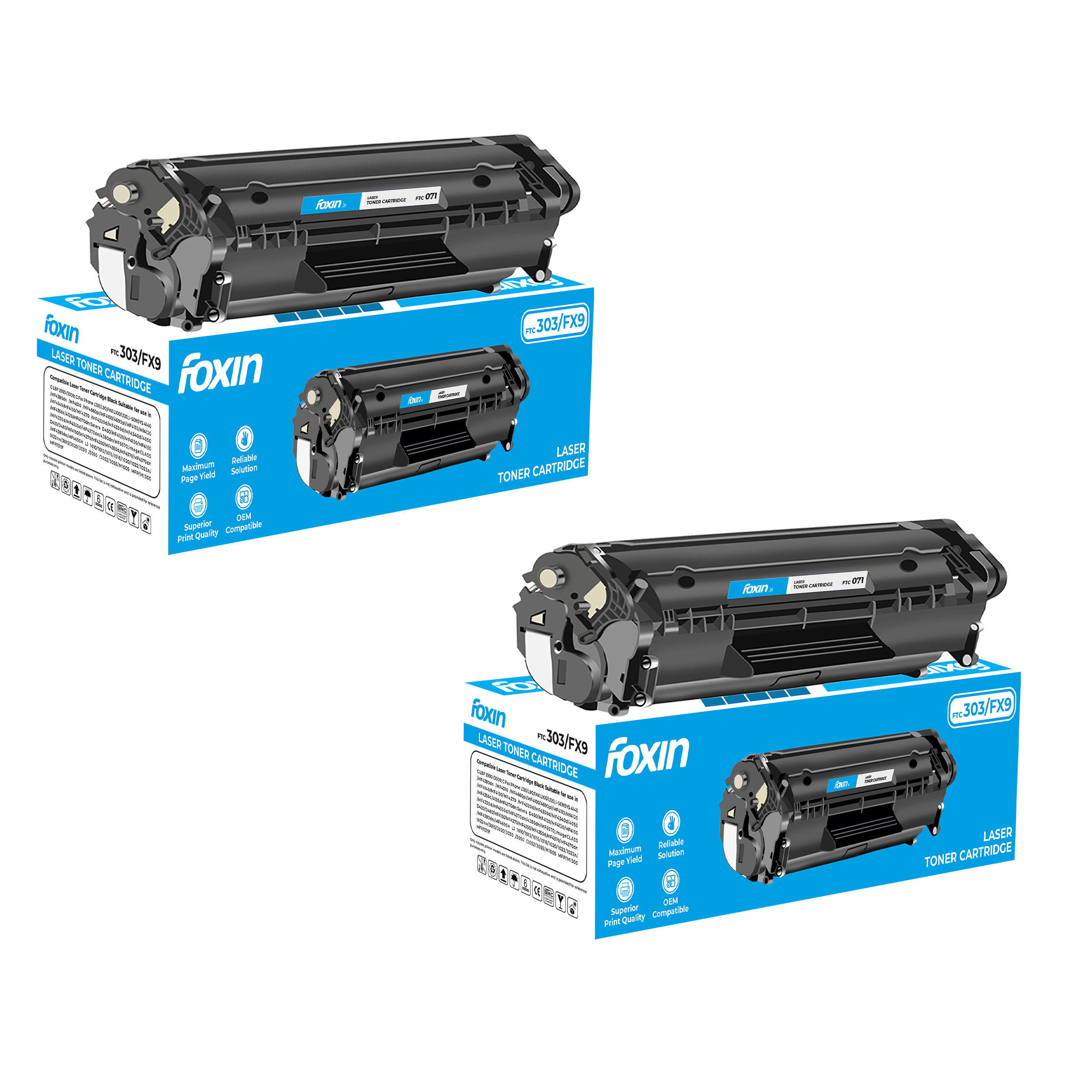 FTC 303/FX9 Toner Cartridge - Set of 2