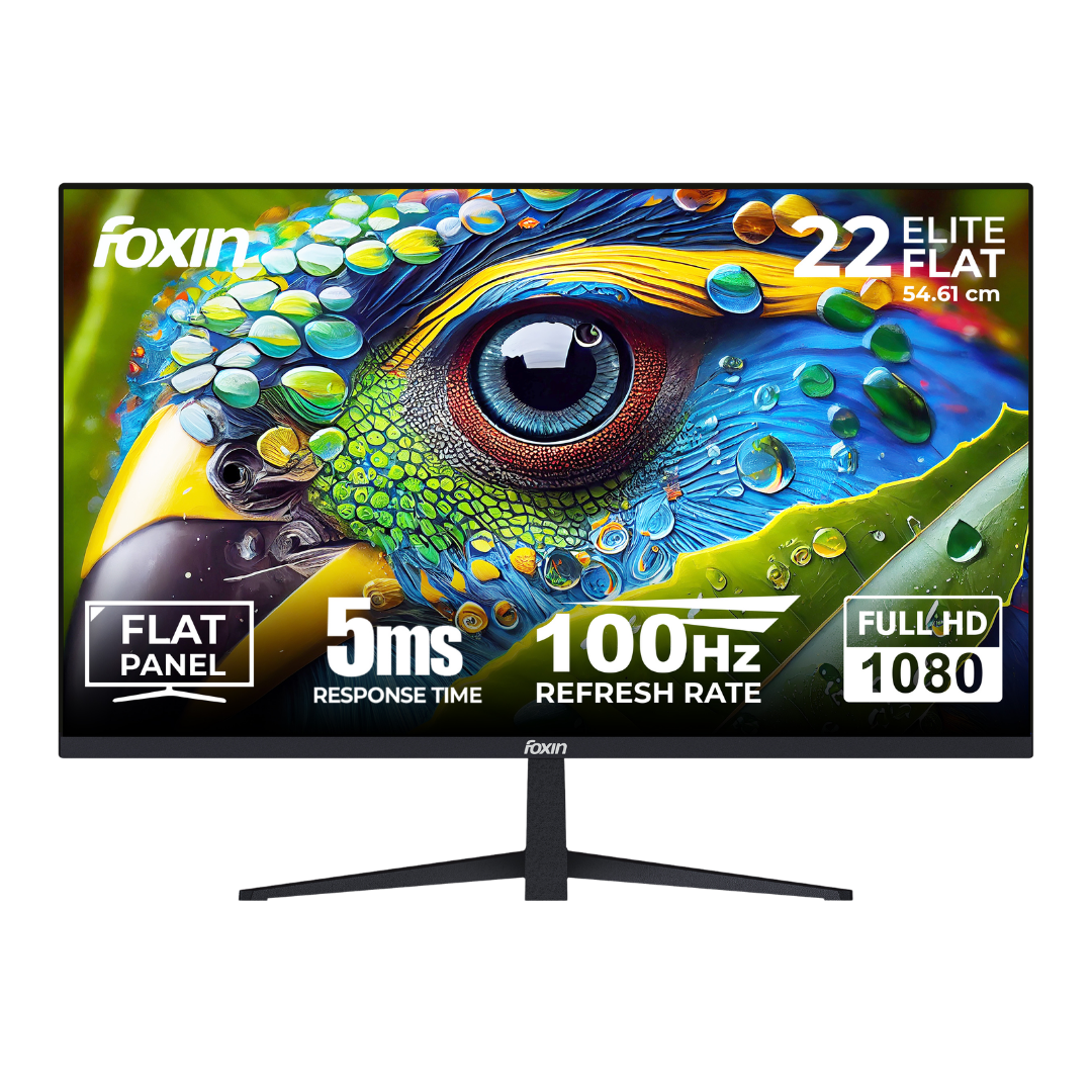 Elite 22 Inch Full HD Flat LED Monitor - Black