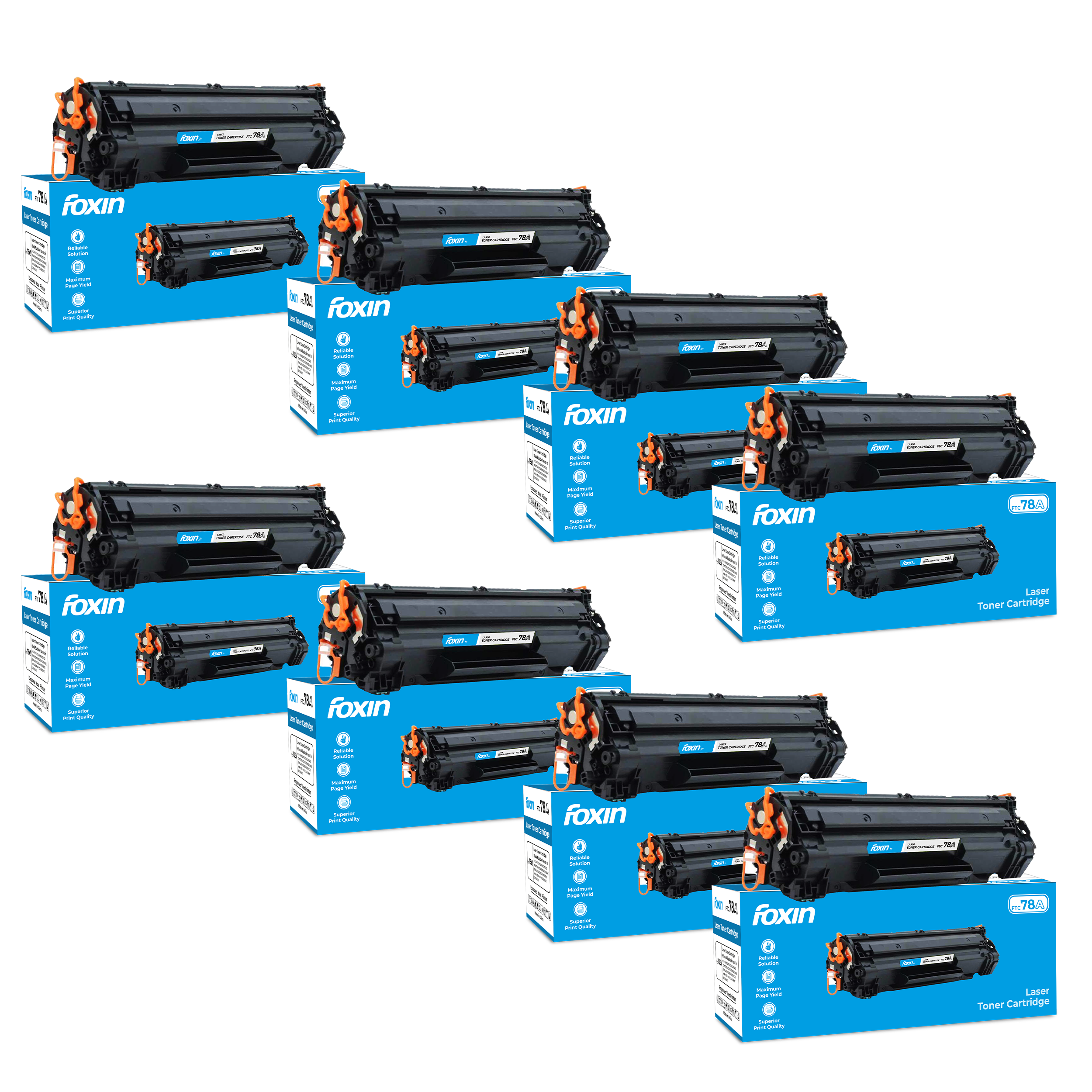 FTC 78A Toner Cartridge - Set of 8