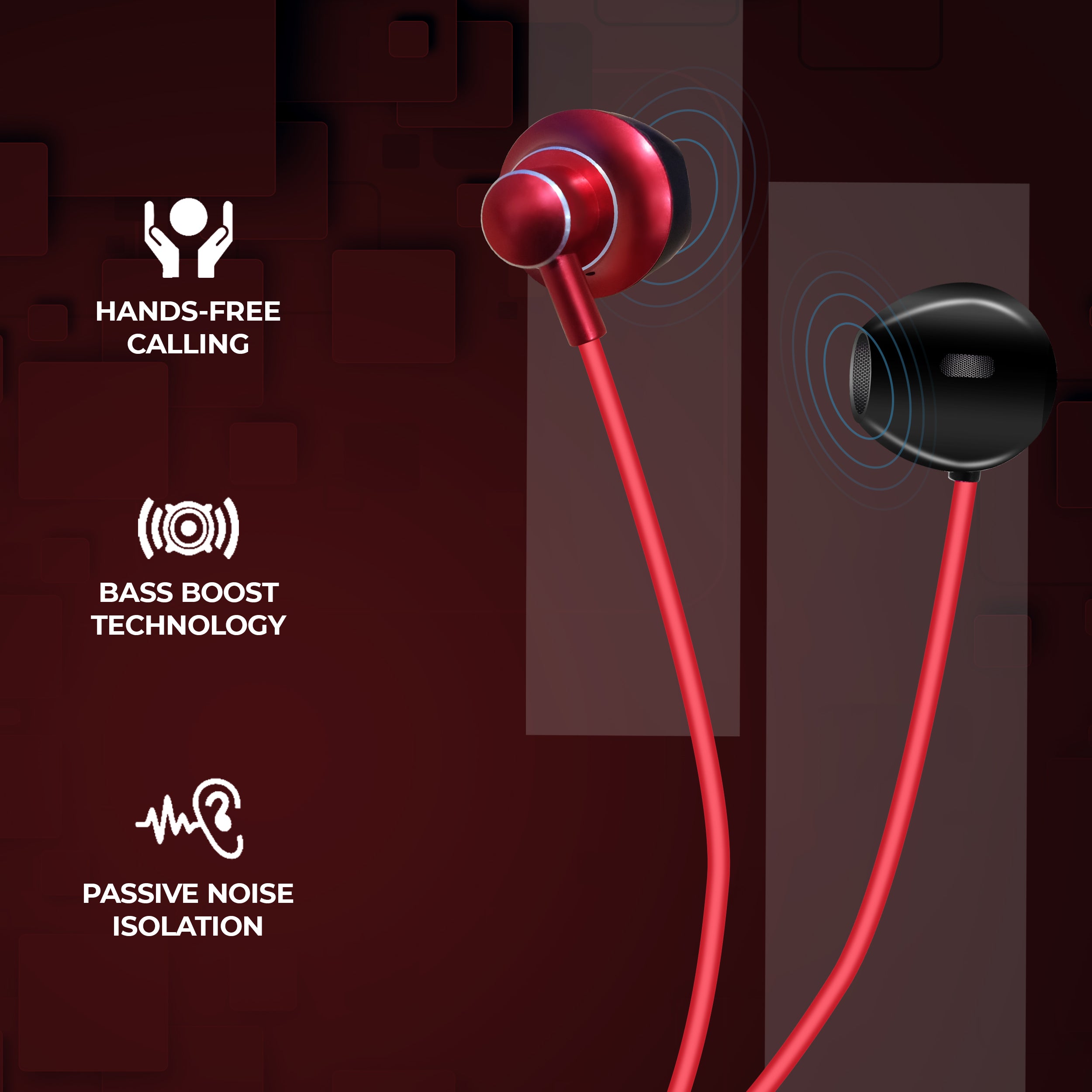 Foxin Bass Pro M6 Metal Wired Earphone