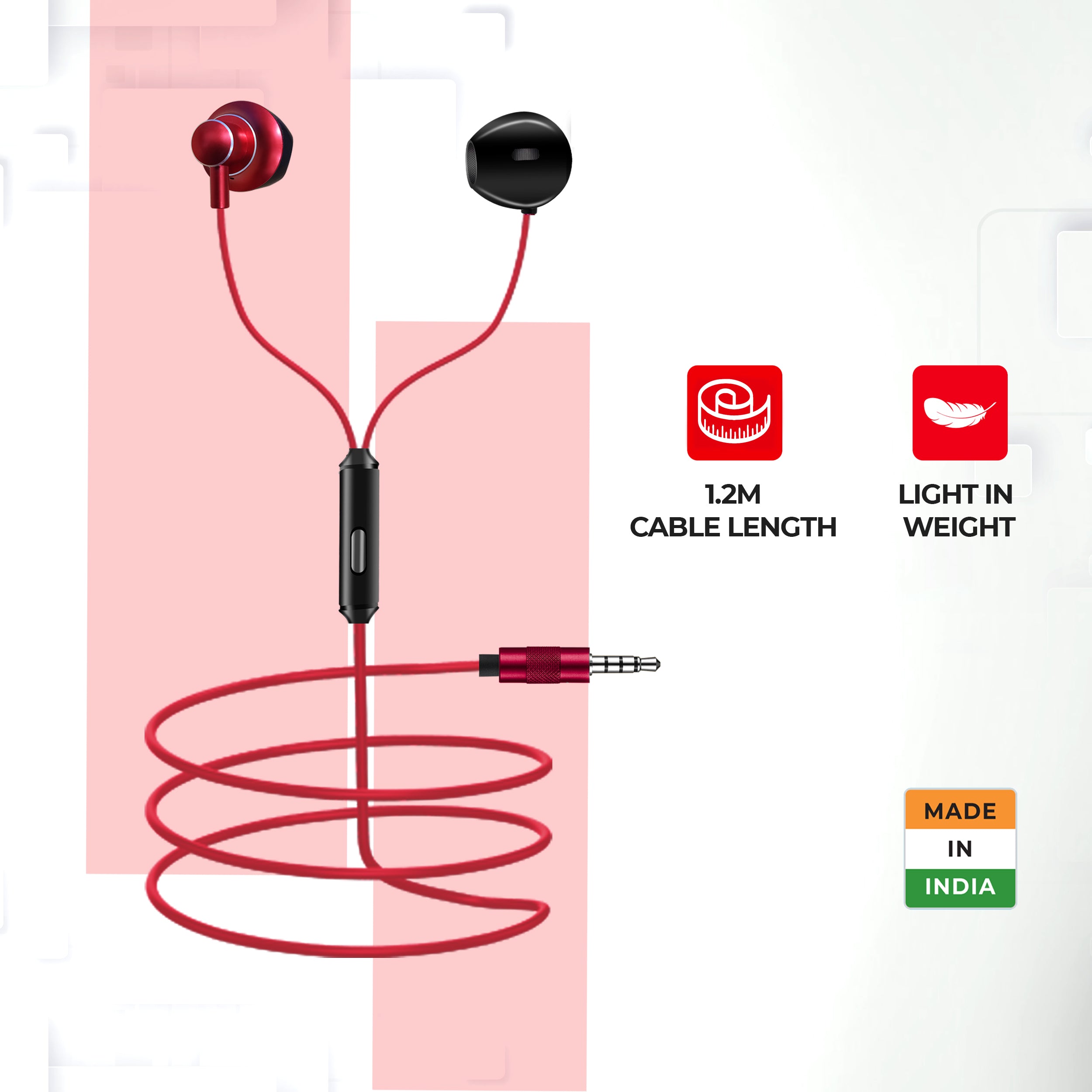 Foxin Bass Pro M6 Metal Wired Earphone