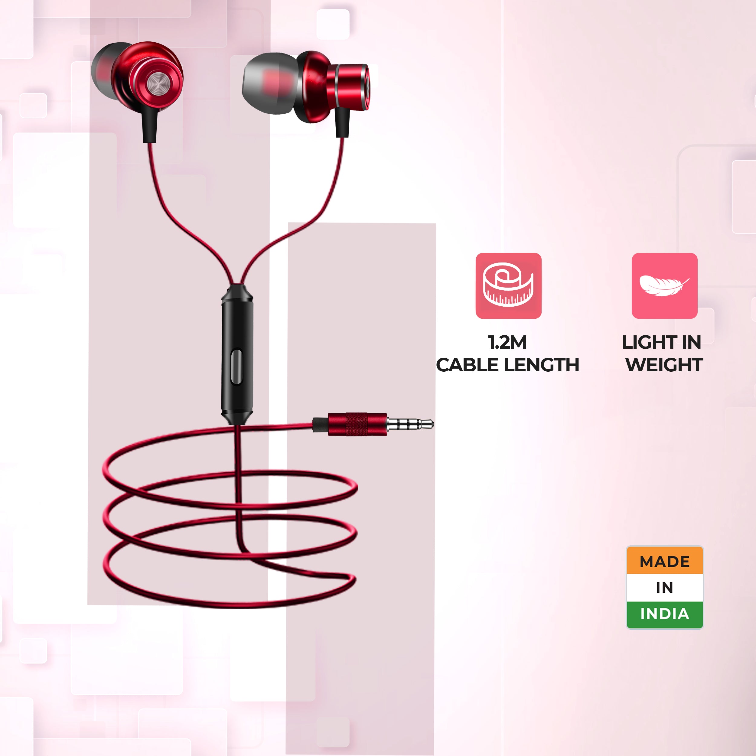 Foxin Bass Pro M7 Metal Wired Earphone